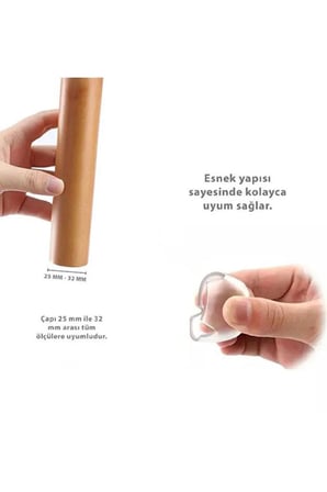 2.5-3.2 cm Ayaklar İçin 4 lü Keçeli Silikon Masa Sandalye Ayak Pabucu Zemin Koruyucu Keçesi Plastiği
