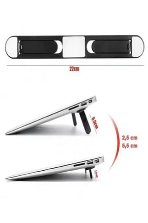 Laptop Standı 2 Kademe Yükseklik Ayarlı Tablet Macbook Notebook Tutucu Yükseltici Görünmez Ayak