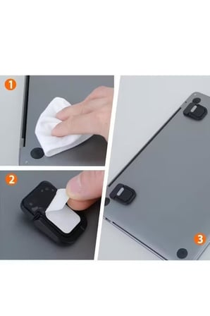 Siyah Mini Laptop Standı 2 Kademe Yükseklik Ayarlı Tablet Macbook Telefon Tutucu Yükseltici Ayak