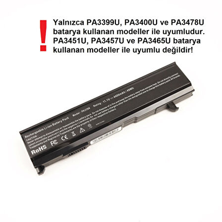 Toshiba Equium A110-233 , A100-027 Laptop Batarya Pil