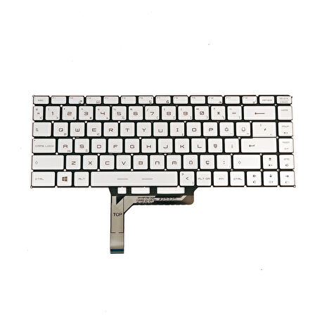 MSI Thin GF63 12UCX MS-16R8 Notebook Klavye Işıklı Gümüş
