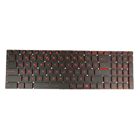 MSI MS-16J9 MS-1792 Notebook Klavye Işıklı Kırmızı