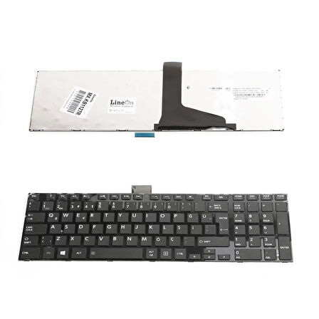 Toshiba C855DT Klavye Tuş Takımı Çıtalı Siyah