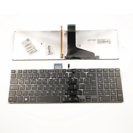 Toshiba C50-A Notebook Klavye Tuş Takımı Işıklı Çerçeveli