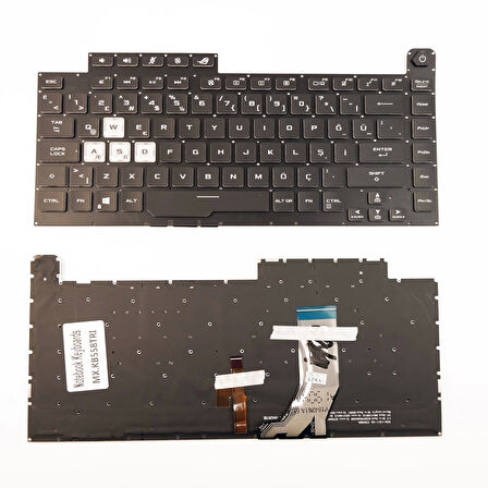 Asus ROG Strix G531GT G531GW Notebook Klavye RGB Işıklı