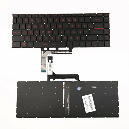 MSI GF65 Thin 10SE Notebook Klavye Işıklı (Kırmızı Harf)