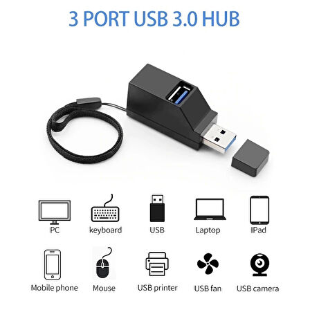 LineOn USB 3.0 to USB 3.0 ve USB 2.0 Port Çoğaltıcı Hub