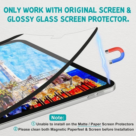 ipad 10.9 kağıt hissi Mıknatıslı Çıkarılabilir Ekran Koruyucu Air 4 Pro 11 2018/2022 MAT ekran Koruyucu Çizim ve Yazma