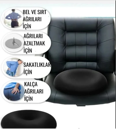 Ortopedik Oturma Minderi Oturma Simidi Basur Hemoroid Simidi Simit Yastık Simit Minder (43x43cm)