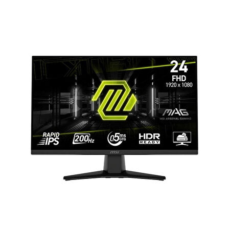 MSI MAG 242F 23.8" 0.5 ms Full HD IPS 200 Hz Oyuncu Monitörü