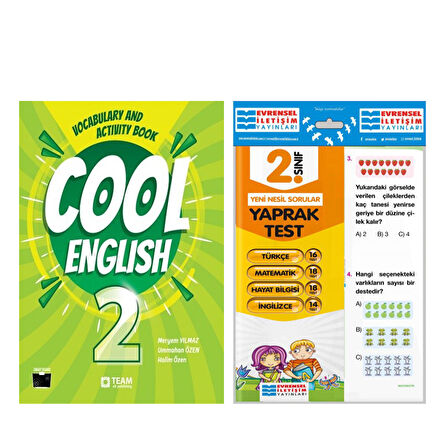 Team Elt 2. Sınıf Cool English Vocabulary and Activity Book ve Evrensel Tüm Dersler Yaprak Test Seti 2 Kitap