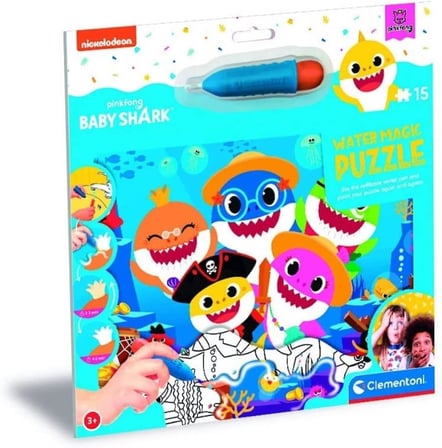 - 22241-15 Parça Water Magic Frame Puzzle - Baby Shark