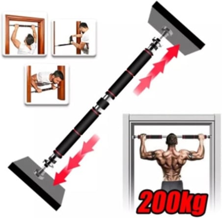 Uzun Süngerli Barfix Demiri Barfiks Çubuğu Koridor Barfiks Barı 80-130 Cm Arası