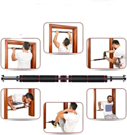 Uzun Süngerli Barfix Demiri Barfiks Çubuğu Koridor Barfiks Barı 80-130 Cm Arası