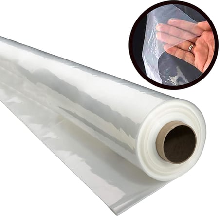 Naylon Branda 24Mt² (En:3Mt X Boy:8Mt) Şeffaf Eşya Sera Örtüsü 140Mic