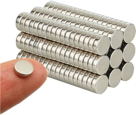 Dünya Magnet 50 Adet 3 X 1,5 Mm Çap: 3 Mm, Kalınlık: 1,5 Mm Yuvarlak Neodyum Mıknatıs