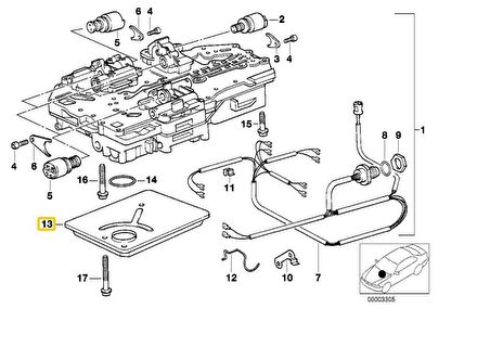 BMW E31 E32 E34 OTOMATİK ŞANZUMAN FİLTRESİ FEBİ 24311218571