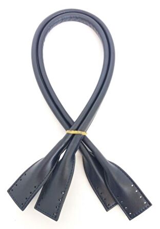 Suni Deri Pelikan Model Çanta sapı Lacivert Renk