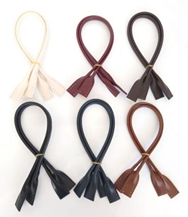 Suni Deri Pelikan Model Çanta sapı Lacivert Renk