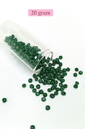 Dökme Cam Kum Boncuk Büyük Boy (6/0) 4 mm - 4 Renk - Toplam 80 Gram - BNC415