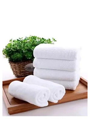 2 Adet Otel Havlusu Beyaz 50x85 cm 200 gram Bukle - Armür El Yüz Havlusu