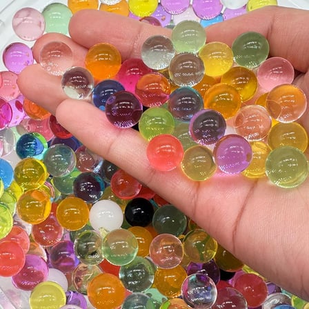 Vazolar için Su Boncukları,10000 Karışık Renkli Su Boncukları ve 10000 Şeffaf Su Boncuk Kiti,Toksik Olmayan Vazo Dolgu Boncuk Taşlar,Su Jöle Boncukları,Merkez Parçaları için Vazo