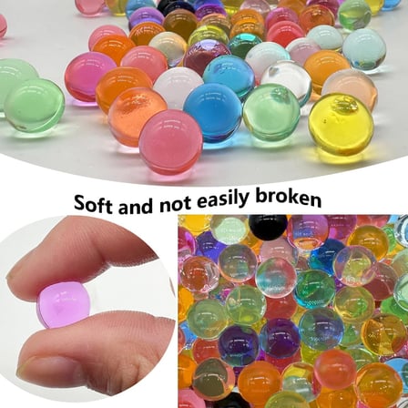 Vazolar için Su Boncukları,10000 Karışık Renkli Su Boncukları ve 10000 Şeffaf Su Boncuk Kiti,Toksik Olmayan Vazo Dolgu Boncuk Taşlar,Su Jöle Boncukları,Merkez Parçaları için Vazo