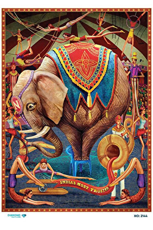 Diamond Craft N: 2144 Sirk, Gösteri 30*42 Cm Dekopaj