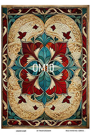 Oriental Mozaik Serisi OM10 Pirinç Dekopaj 30*42 cm