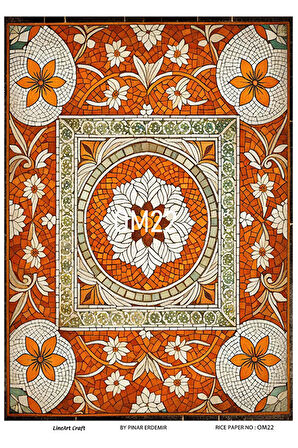 Oriental Mozaik Serisi OM22 Pirinç Dekopaj 30*42 cm