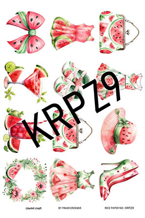 Karpuz Serisi KRPZ9 Pirinç Dekopaj 30*42 cm