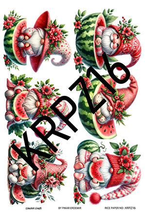 Karpuz Serisi KRPZ16 Pirinç Dekopaj 30*42 cm