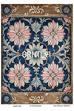 Oriental Serisi ORNTL91 Pirinç Dekopaj 30*42 cm