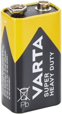 VARTA SUPER HEAVY DUTY 9V PİL - 4'LÜ EKONOMİK PAKET