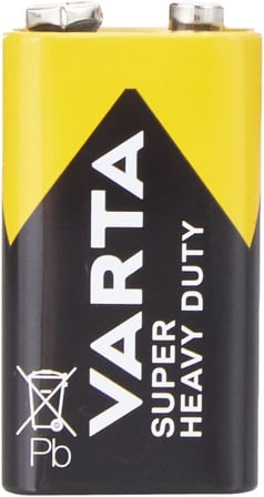 VARTA SUPER HEAVY DUTY 9V PİL - 4'LÜ EKONOMİK PAKET
