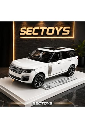 Range Rover Diecast Model Araba 1:24 Ölçek Sesli Işıklı Land Rover Range Rover Diecast Model Araba