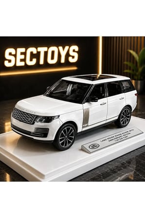 Range Rover Diecast Model Araba 1:24 Ölçek Sesli Işıklı Land Rover Range Rover Diecast Model Araba