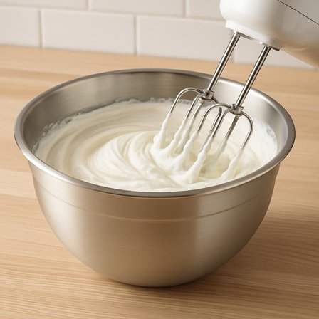 ® 304 Paslanmaz Çelik Karıştırma Kabı – Mikser Uyumlu, Bulaşık Makinesinde Yıkanabilir – Hamur, Krema, Salata ve Tatlı Hazırlama Kasesi (24 cm)