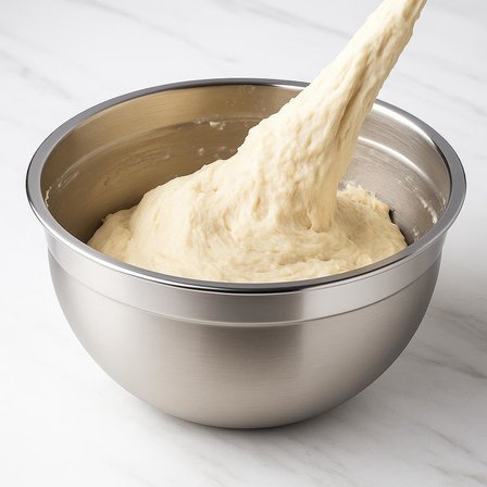 ® 304 Paslanmaz Çelik Karıştırma Kabı – Mikser Uyumlu, Bulaşık Makinesinde Yıkanabilir – Hamur, Krema, Salata ve Tatlı Hazırlama Kasesi (24 cm)