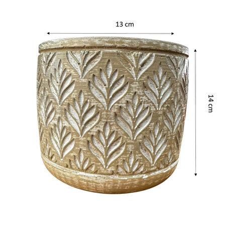 Bitki Tasarımı Ev dekorasyon Bej Lotus Beton Saksı Çiçeklik Saksılık