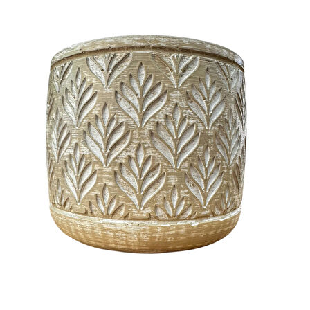 Bitki Tasarımı Ev dekorasyon Bej Lotus Beton Saksı Çiçeklik Saksılık