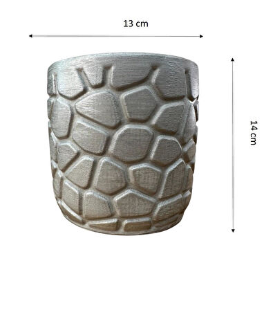 Bitki Tasarımı Ev dekorasyon Gümüş Taş Desen Beton Saksı Çiçeklik Saksılık