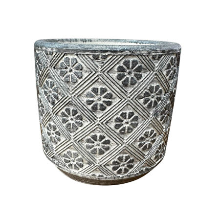 Bitki Tasarımı Ev dekorasyon Gri Yonca Beton Saksı Çiçeklik Saksılık