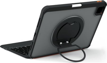 Ipad Air 11 M2/m3 Uyumlu 360° Döner Manyetik Türkçe Q Klavyeli Kılıf (Rgb Işıklı – Trackpad’li) (360Dönen)