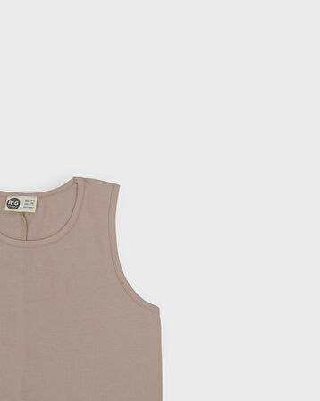 Genç Unisex İşlemeli Kolsuz T-Shirt