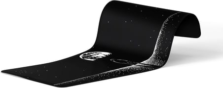 90X40 CM XXL Gaming Mouse Pad [High Density Hybrid Kumaş] [Kaymaz Taban] [Yüksek Çözünürlüklü Baskı] Fare Altlığı Oyuncu Mousepad (The Moon)