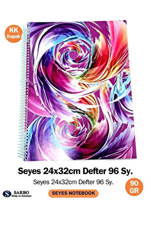 Fransız Seyes 24x32cm Defter 96 Sy. Spiralli Karton Kapak
