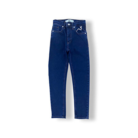 Çocuk Unisex Koyu Mavi Jean