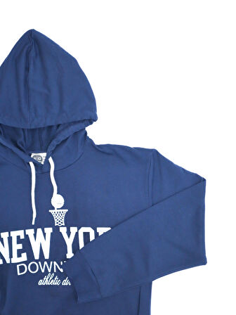 Genç Önü Baskılı Kapüşonlu Eşofman Takımı