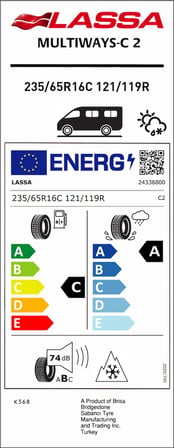 Lassa Multiways-C 2 235/65R16 C 121/119R 4 Mevsim Lastiği - 2026